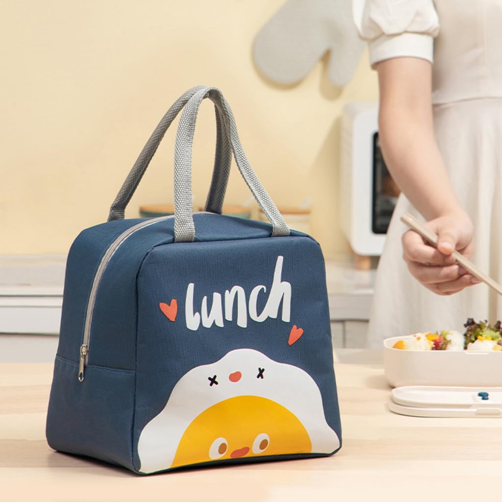 Zibuyu Lunch Bag for School and Office with Aluminum Film Insulation 23x16x22cm | Waterproof Oxford Cloth for Kids and Adults
