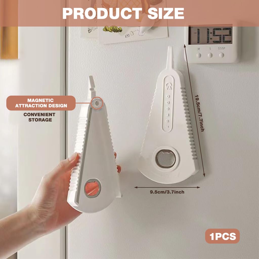 HASTHIP Jar Opener for Easy Lid Removal with Ergonomic Handle and Stainless Steel Opener | Fits 3–7 cm Jars