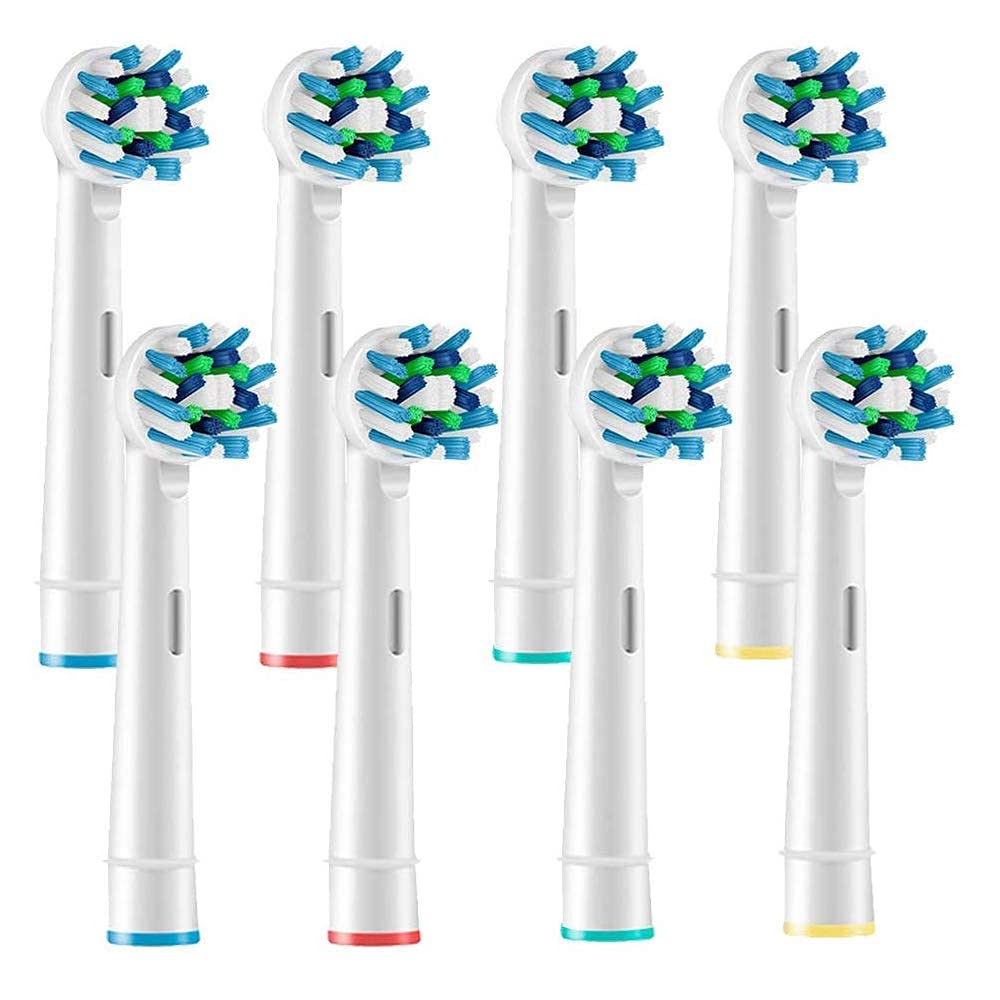 MAYCREATE  Pack of 4 Replacement Toothbrush Heads Compatible Generic Electric Toothbrush Heads, For Oralb Electric Toothbrush Head Braun Bases