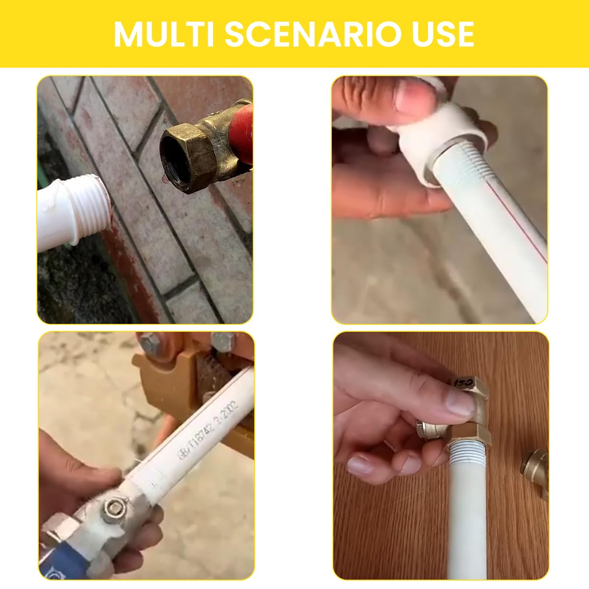 Serplex Electric Drill Pipe Threader Kit with 3 Dies 1/2 3/4 1 inch for Leak Proof PVC Connections | Universal NPT Fit