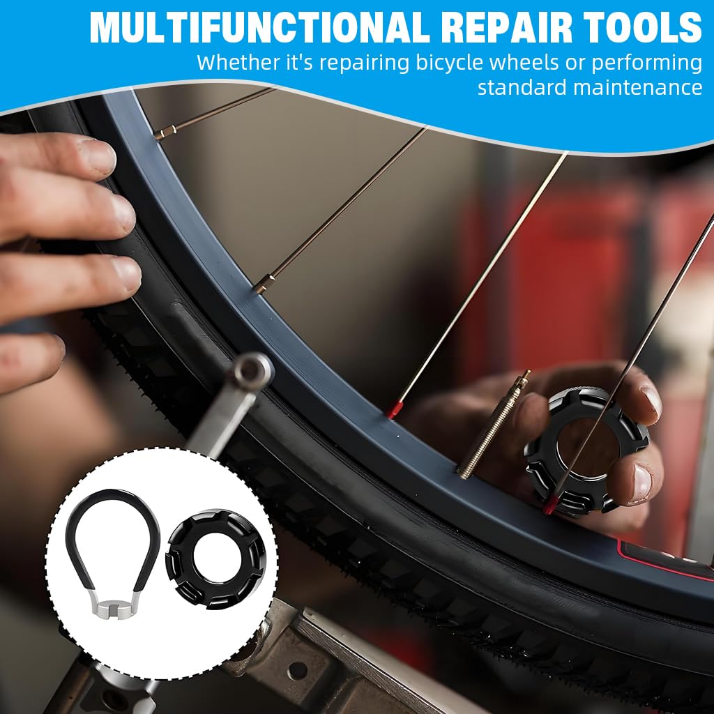 PROBEROS Bike Spoke Wrench Kit for Wheel Repair and Tension Adjusting | 2 Pack Metal Tools