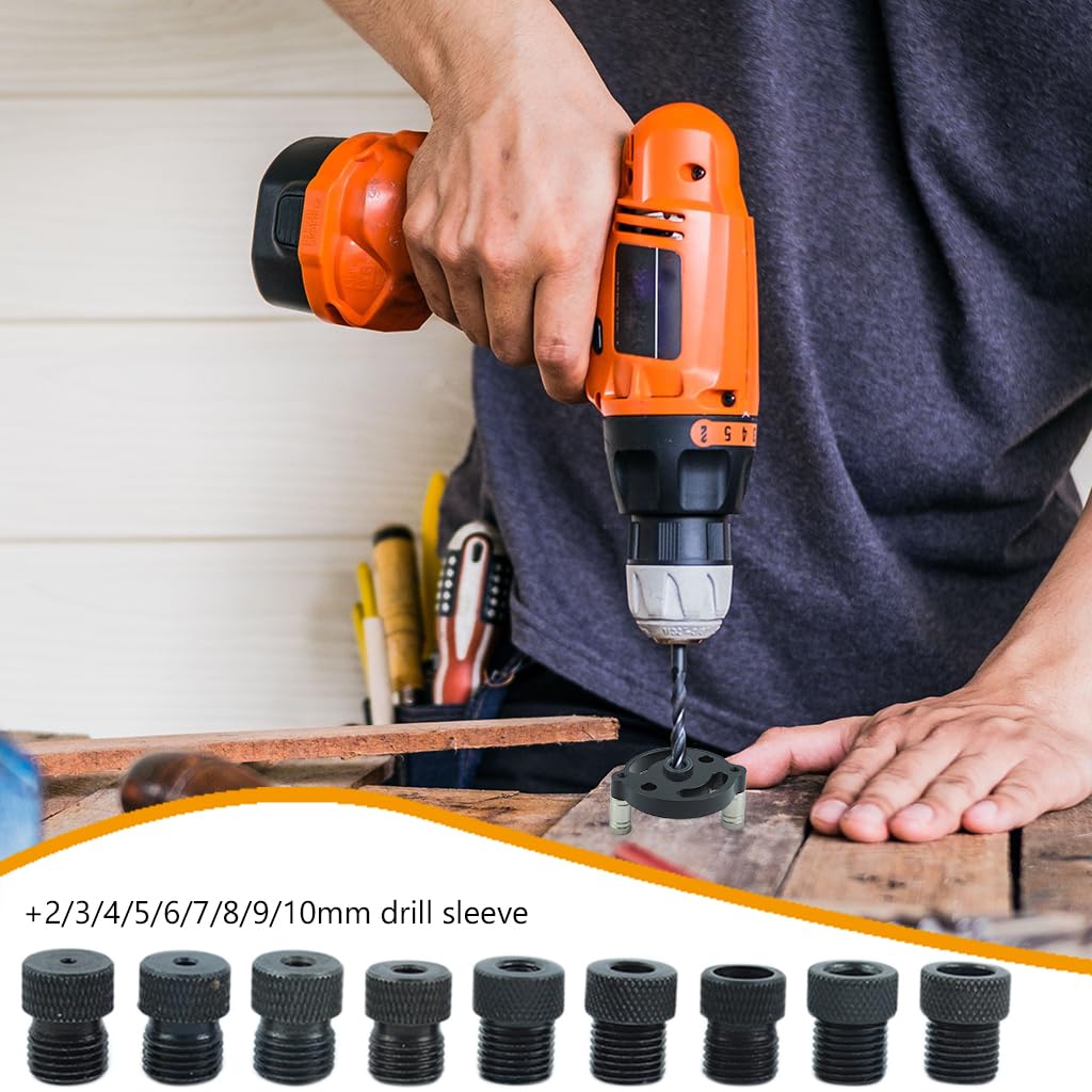 Serplex Self Centering Doweling Jig for Woodworking with 6mm 8mm 10mm Drill Guide | Aluminum Alloy Tool