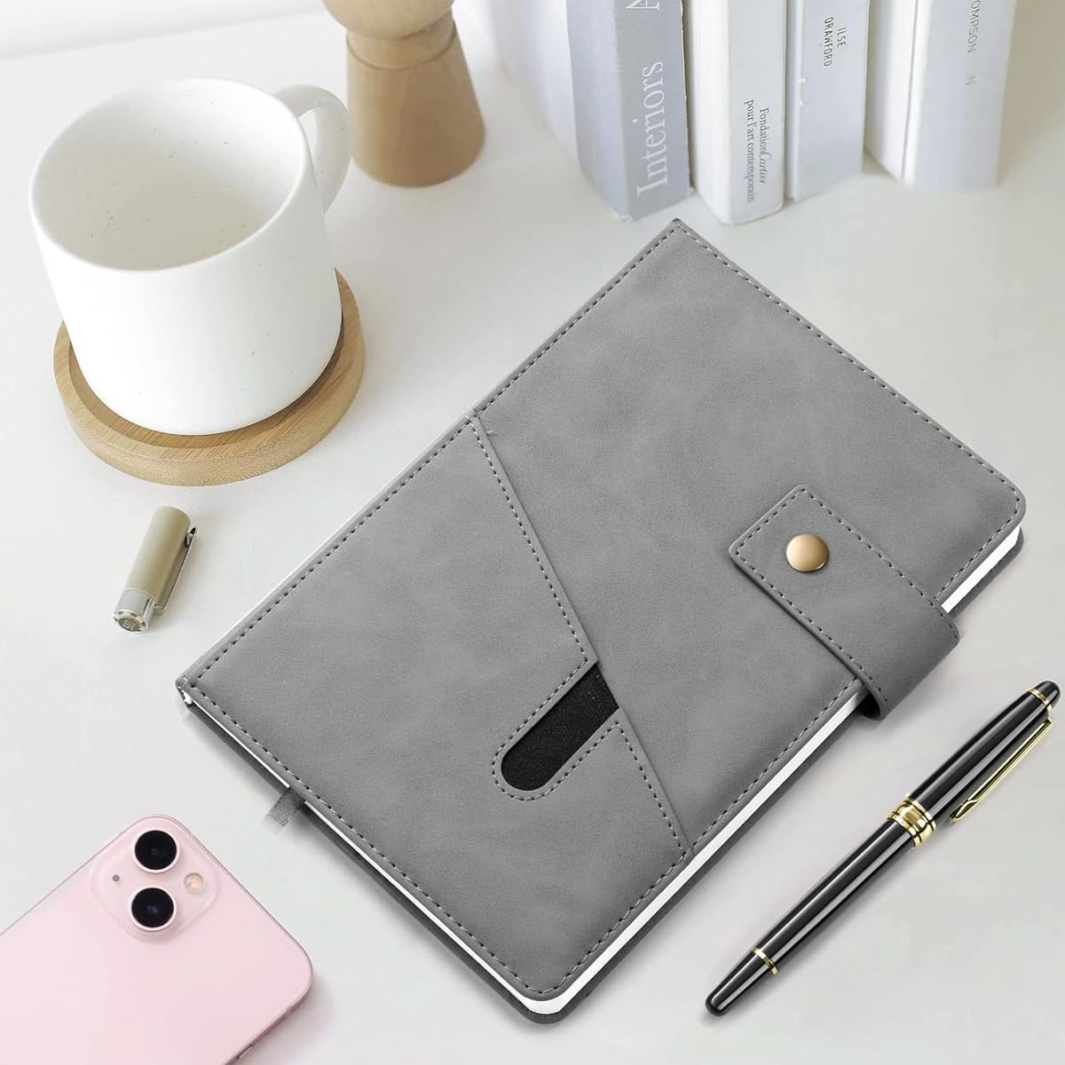 Climberty Planner Diary for Daily Use featuring Snap Button Closure & 200 Pages 100gsm Ruled Paper