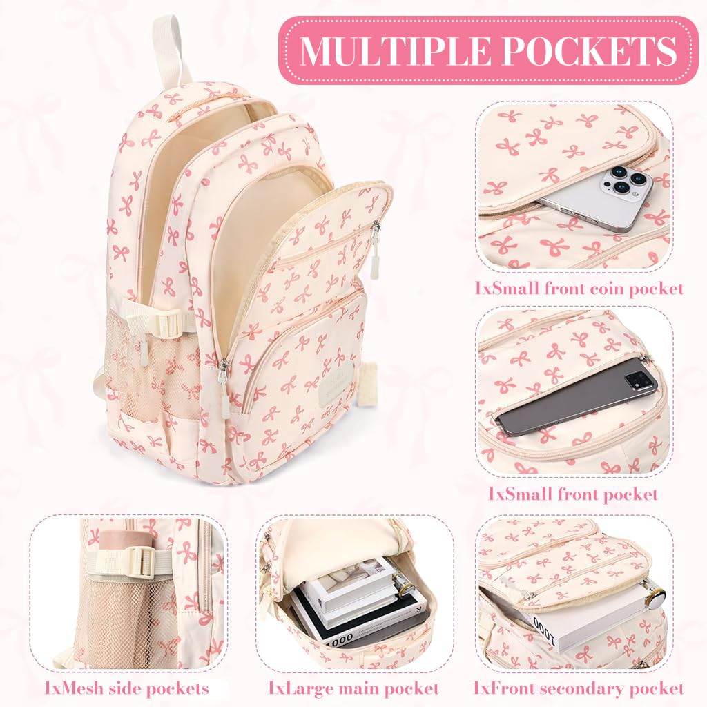 PALAY School Backpack Set for Girls with 3 Bags featuring Wear‑Resistant Fabric | Cute Kawaii Design for School and Travel
