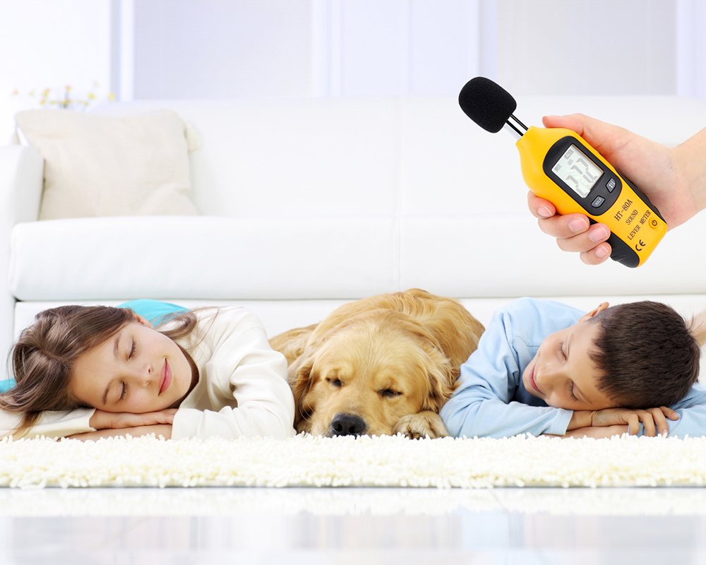 ZORBES Electric Digital Sound Level Meter for Noise Measurement featuring 40–130 dB Range and Self‑Calibration | LCD Display with 9V Battery