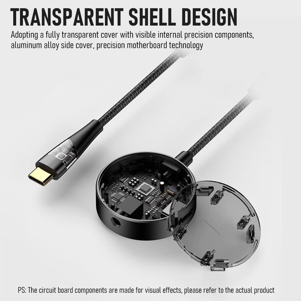 Verilux Type C to 3.5mm Jack Audio Adapter with PD Fast Charging for Galaxy S22 S21 | 2 in 1 Game Sound Card