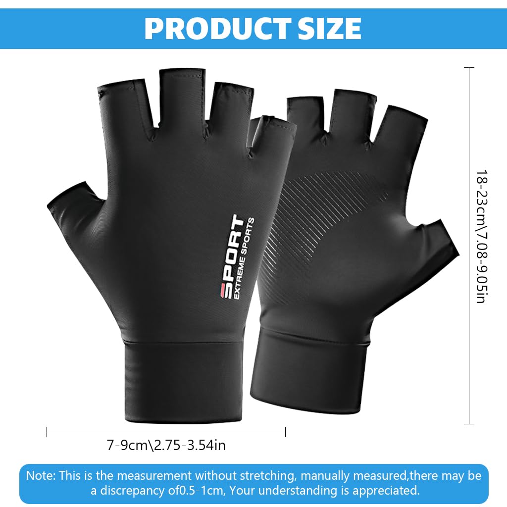 Proberos Fingerless Riding Gloves for Cycling and Fitness featuring Anti Slip Palm | 3 PCS