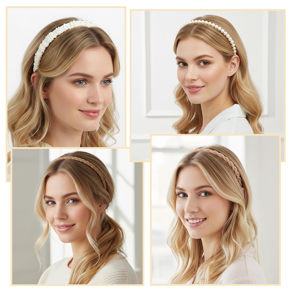 MAYCREATE Headbands for Women and Girls featuring 7pcs Multi Style Non Slip Design | Fashion Hair Accessories Set