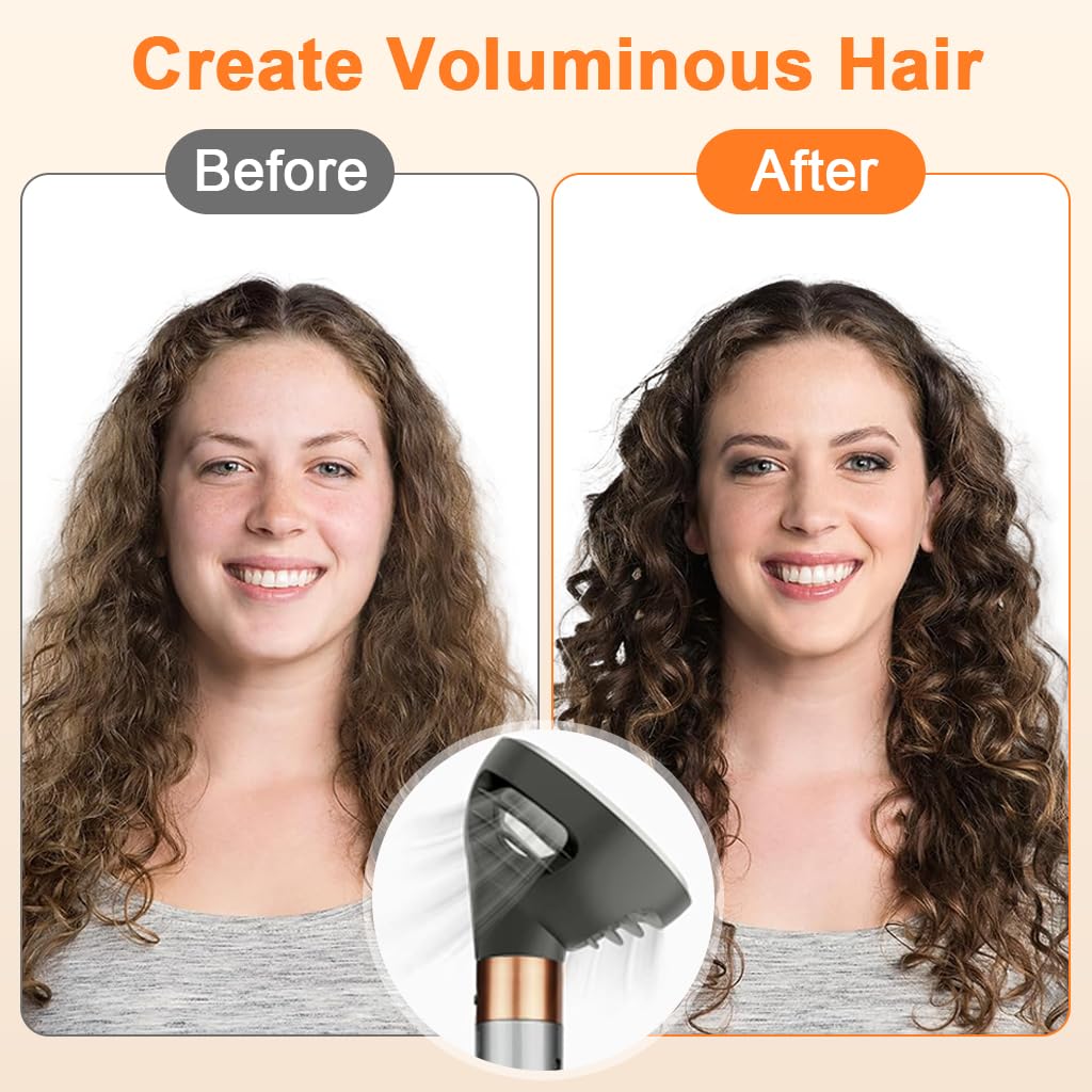 MAYCREATE Wave Curl Diffuser for Dyson Airwrap with Dome and Diffuse Modes | Enhances Wavy and Curly Hair
