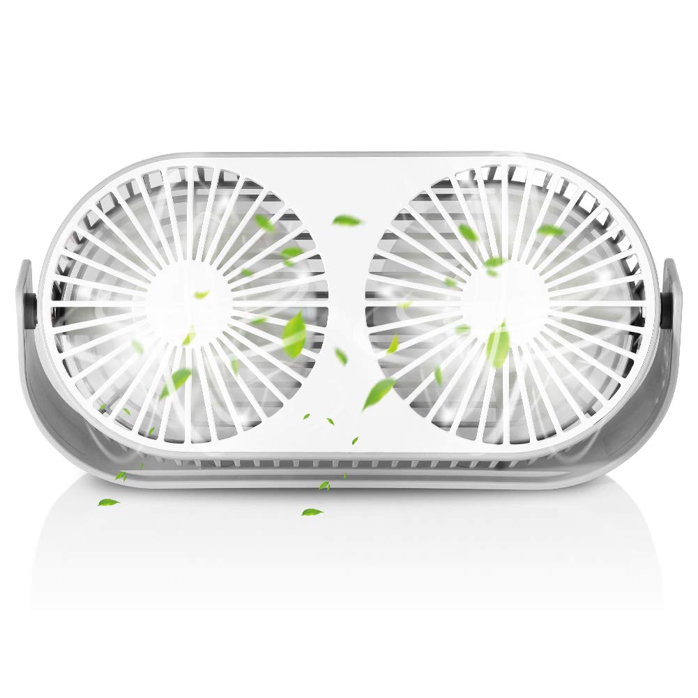 Verilux USB Fan for Home and Office with Dual Aromatherapy Cooling | 230×46×115mm Portable