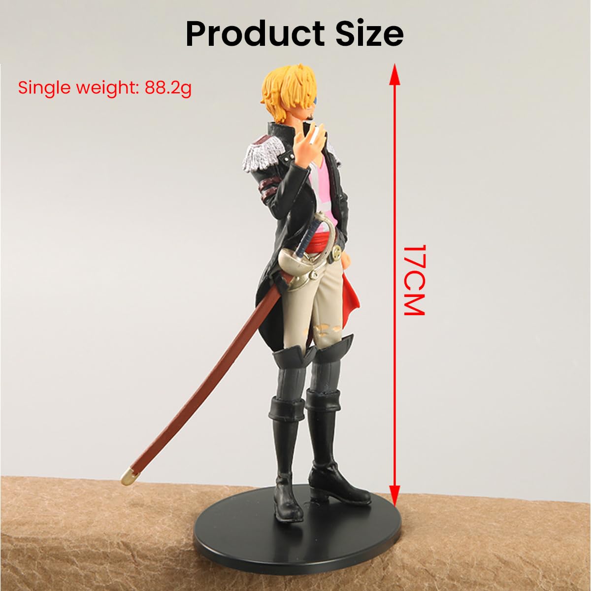 PATPAT Sanji Action Figure for Desk and Room Decoration featuring PVC Design | Gift for One Piece Fans