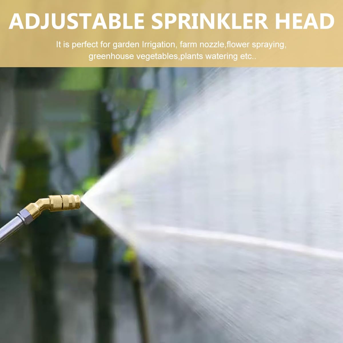 HASTHIP Brass Gardening Sprayer Nozzles 2Pcs for Electric Sprayers featuring Adjustable Misting | Fine Mist and High Pressure Watering for Garden and Lawn