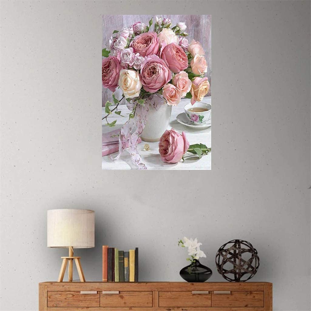 HASTHIP Diamond Painting Kit for Home Wall Decoration with 30x40 cm Canvas | Metal Frame