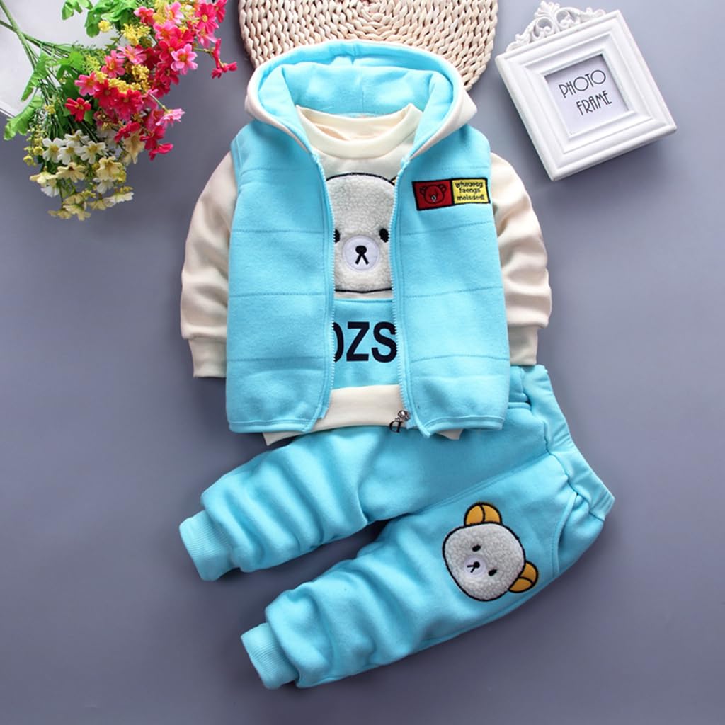 SNOWIE SOFT Kids Winter Clothes Set for Warm Wear with Hoodie and Pants | 3 Pieces 110cm