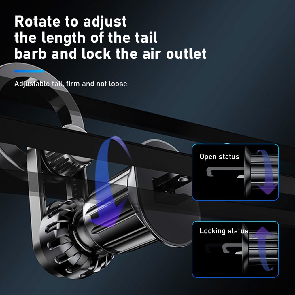 STHIRA Magnet Car Mobile Holder for Air Vent with 360° Rotatable Design and 20 Magnets