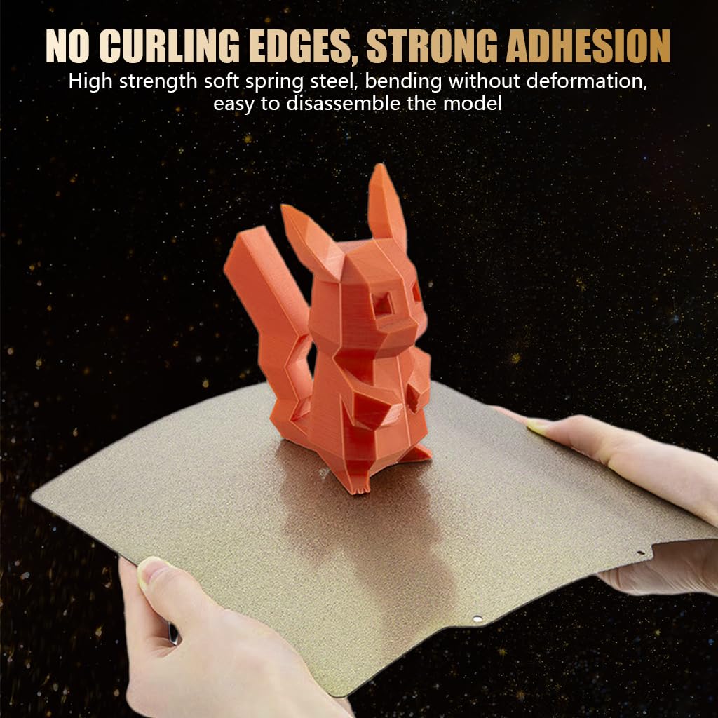 Serplex 3D Printer Heated Bed Build Plate for Anycubic Kobra | 230x230mm Double-Sided PEI Steel