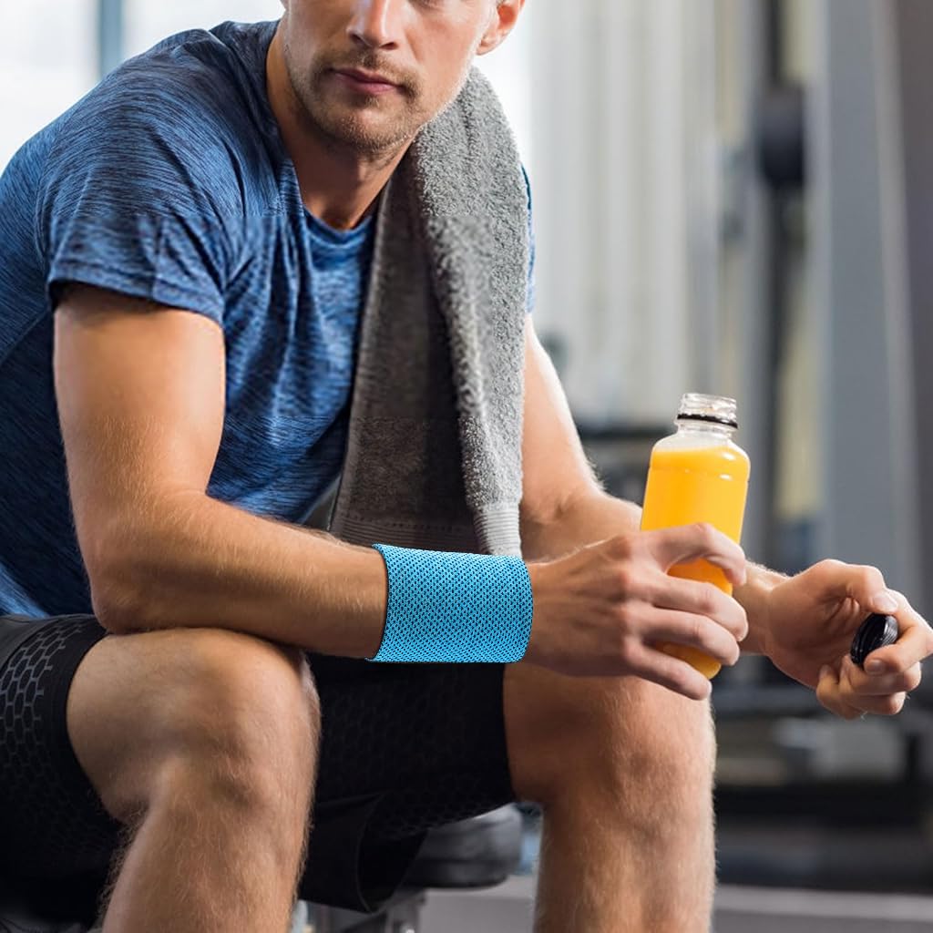 Proberos Sports Wristbands for Gym and Workout Featuring Breathable Quick-Dry Fabric | Elastic Comfortable Fit for Men and Women