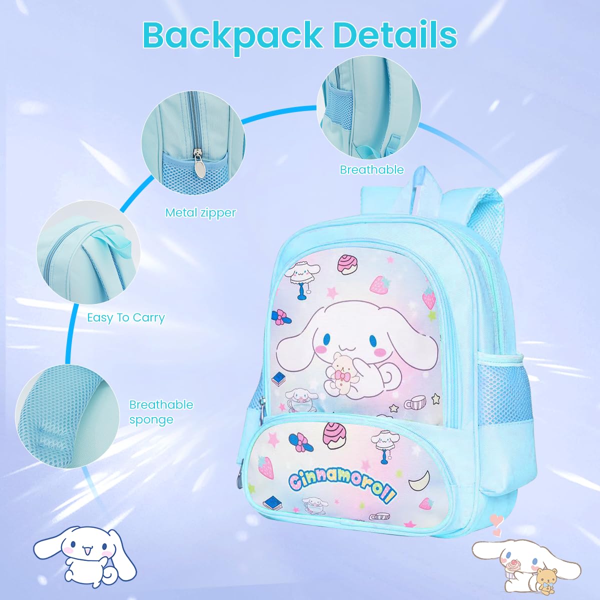 Fancy School Bag for Girls featuring 30×14×33cm multi compartment design with PU leather for kids