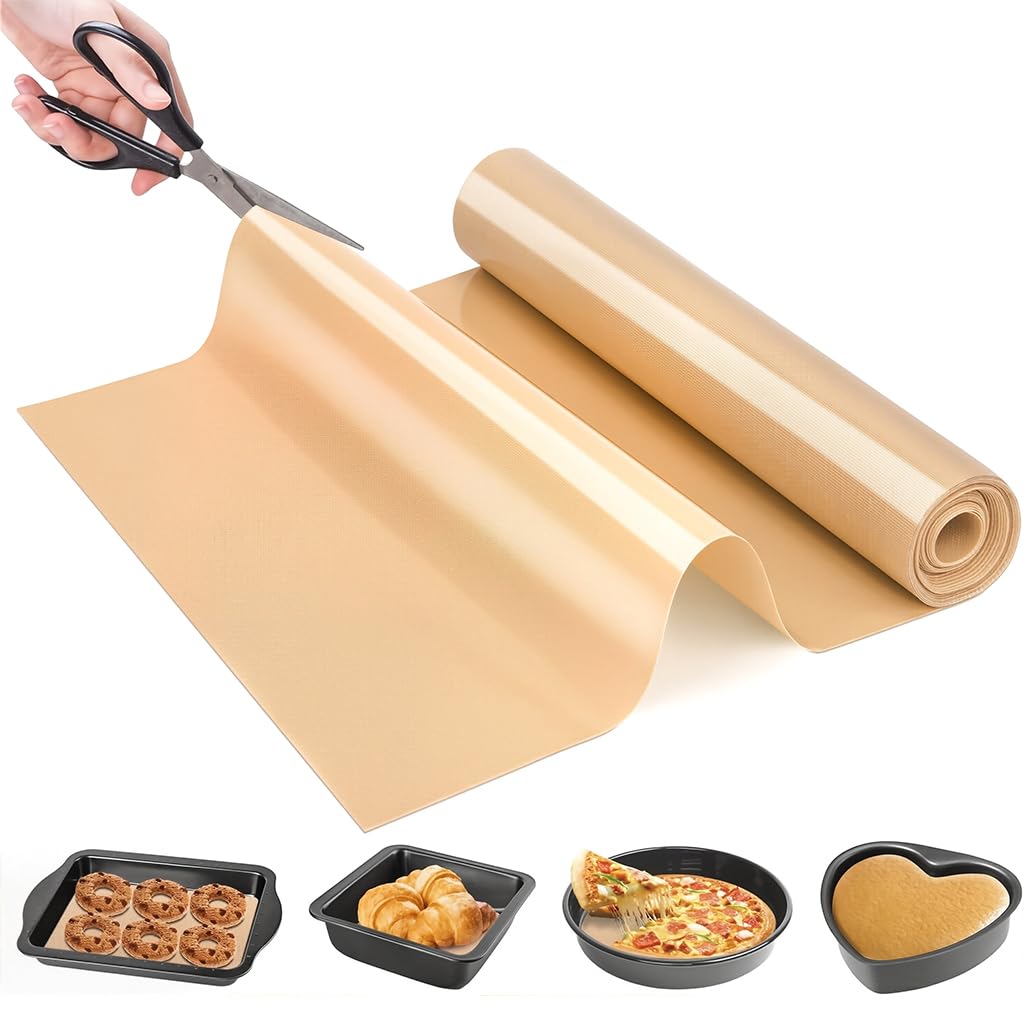 Supvox Reusable Silicone Baking Pot Liner 30x180cm for Oven and Pans | Non Stick Oil Proof Trim to Fit