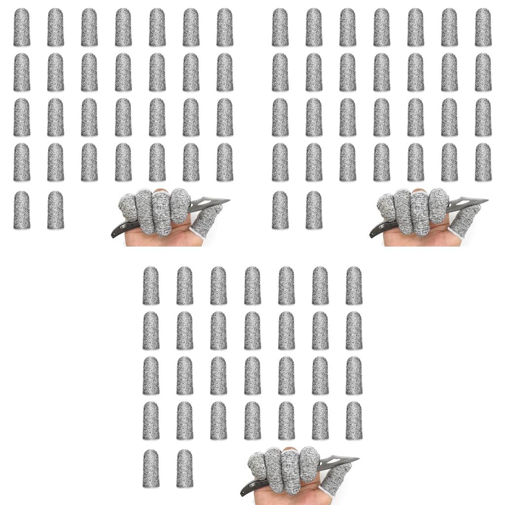 Supvox Finger Cots for Kitchen and Sculpture featuring 90PCS Five Stage Cut Resistant HPPE Fabric