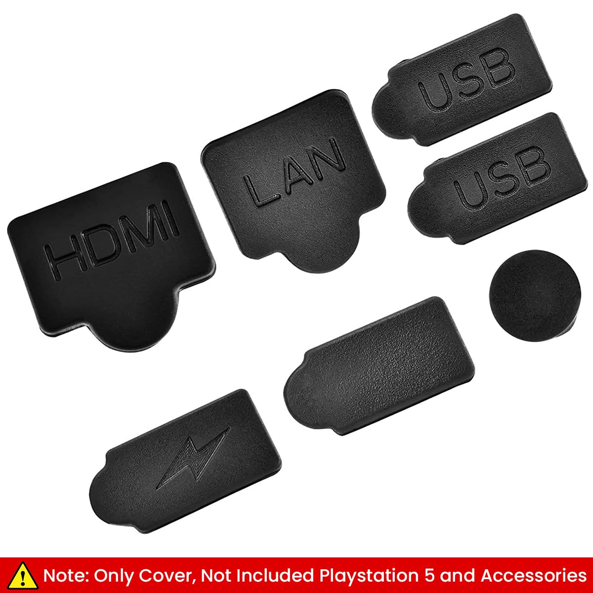 ZORBES Dust Plug for PS5 Slim featuring 18 pcs silicone port covers | protection for gamers