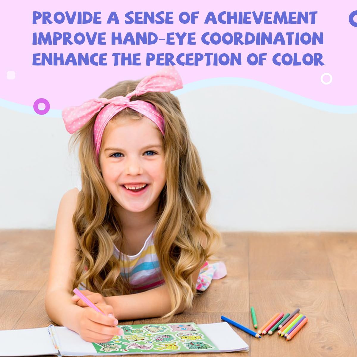 PATPAT 12pcs Diamond Art Painting Sticker Kits for Kids with Adhesive Backing | DIY Anime Crafts