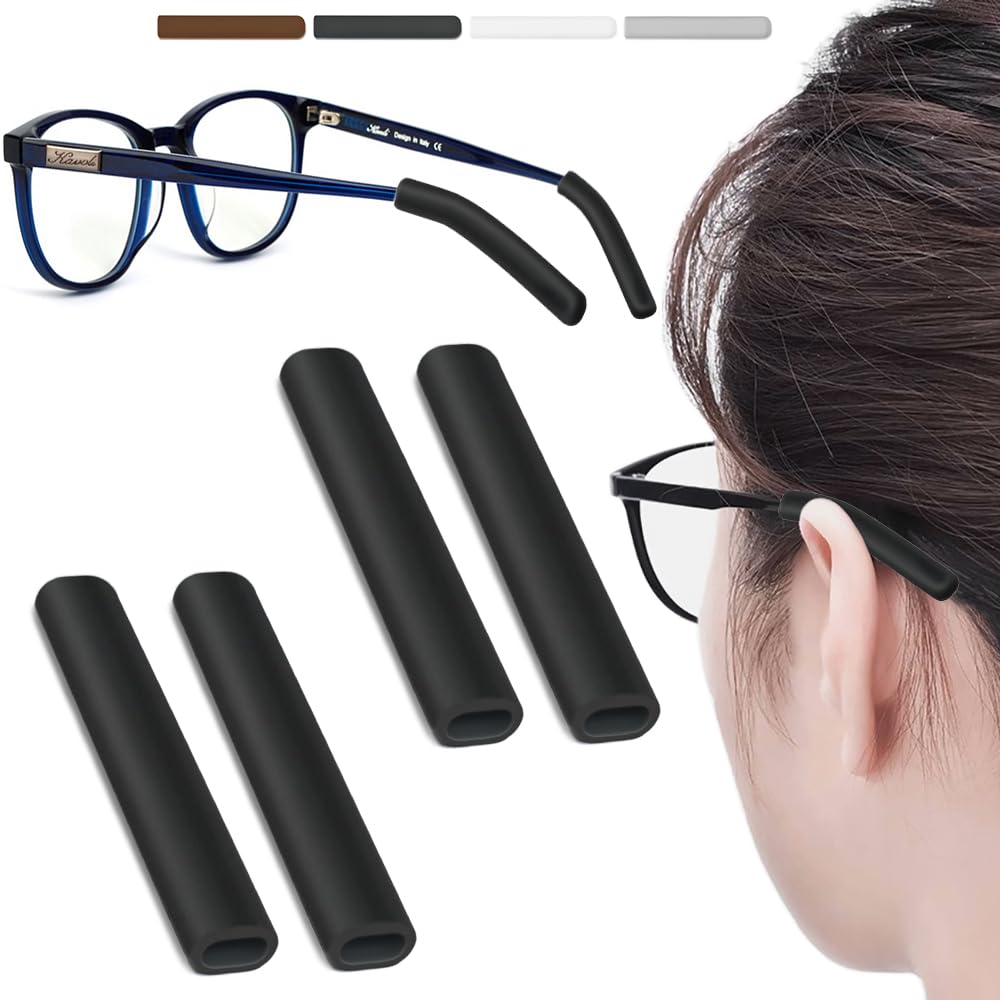 HASTHIP® 2 Pairs Silicone Glasses Ear Cushion