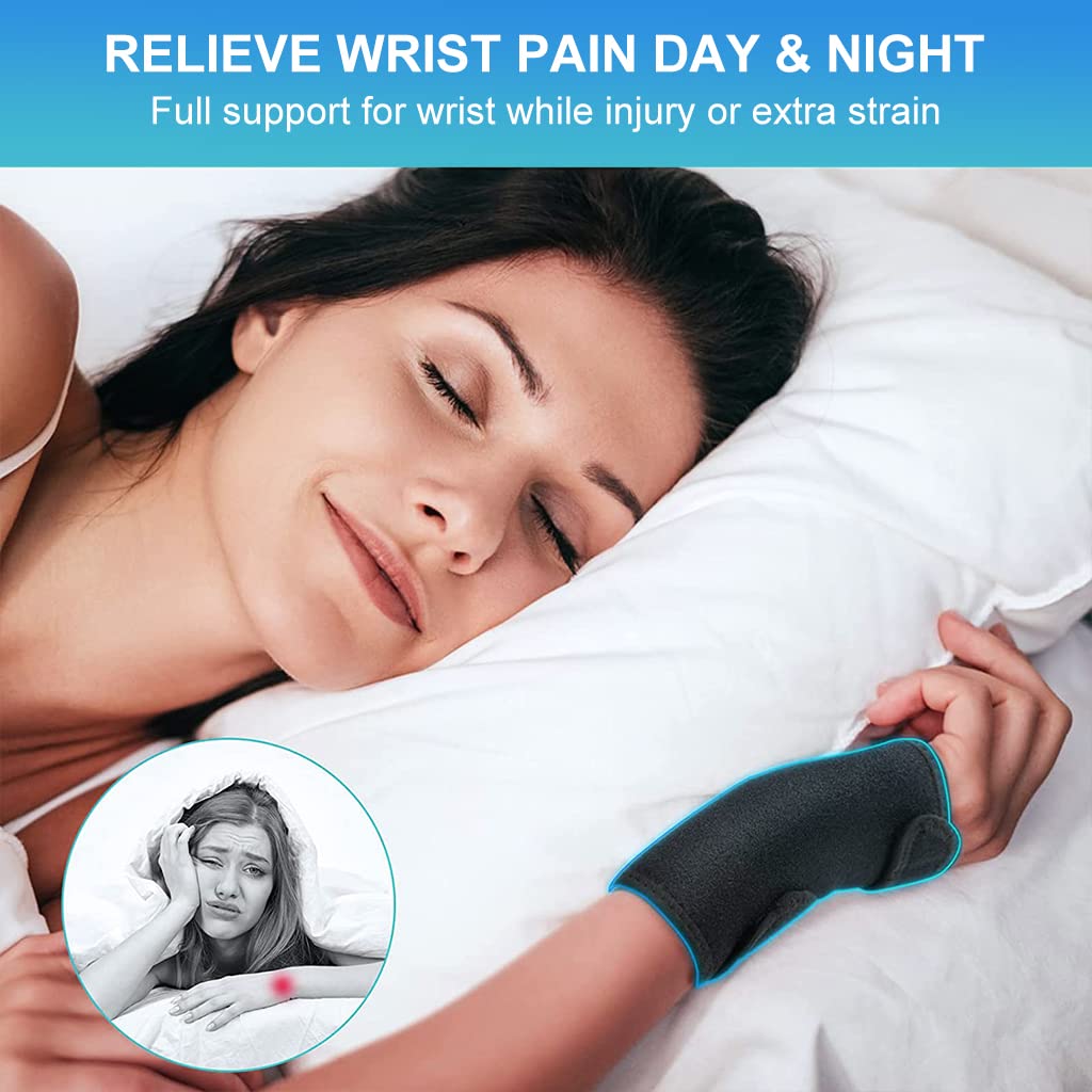 ZIBUYU Wrist Brace for Pain Relief with Detachable Metal Support | Adjustable Left Hand Support for Arthritis and Tendinitis