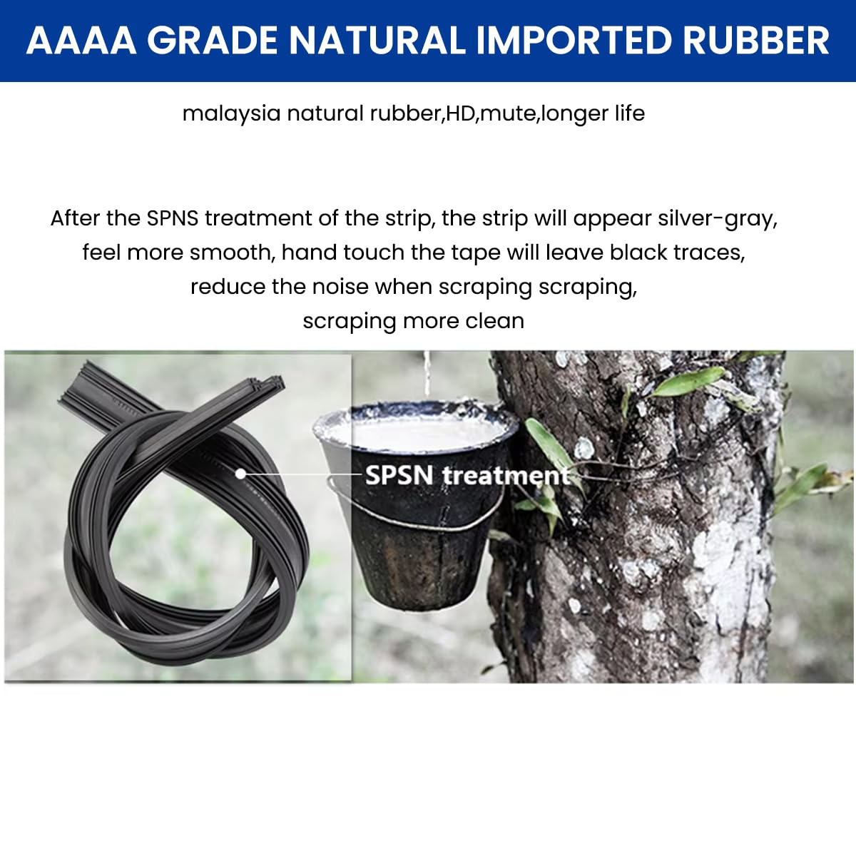 STHIRA Car Wiper Blade for Windshield Cleaning featuring 24 Inch Frameless Silicone Design