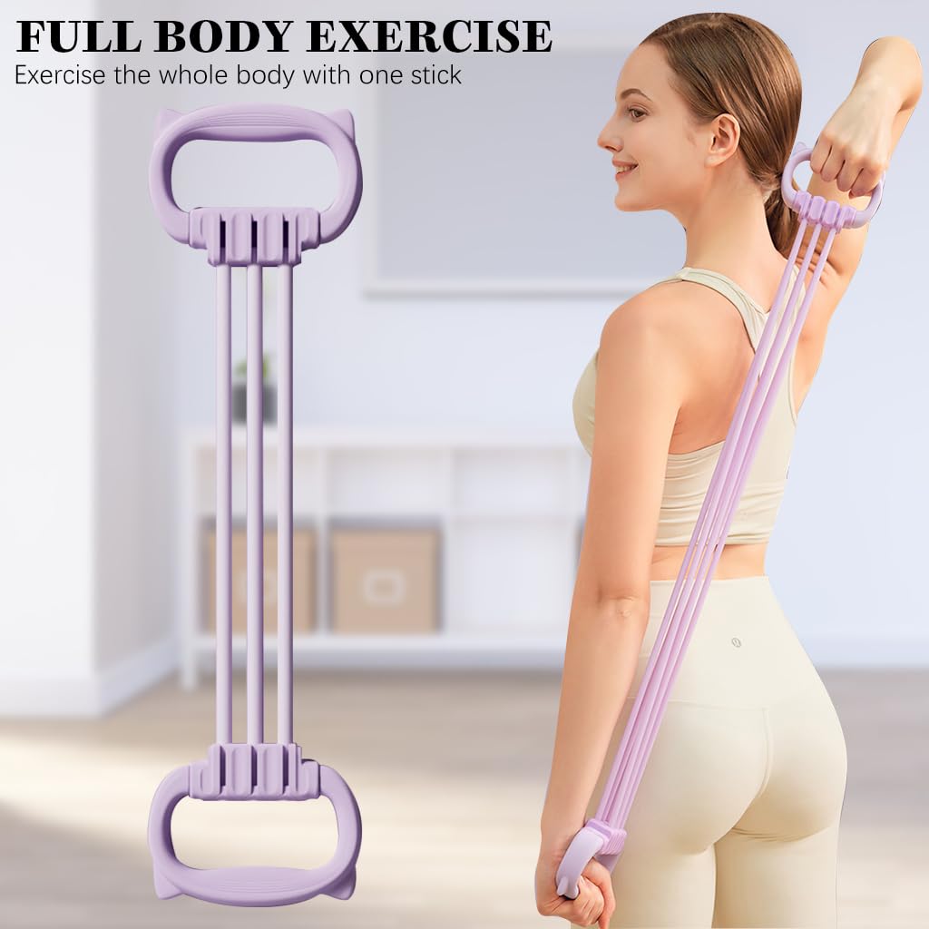 Proberos Yoga Resistance Band for Pilates and Home Fitness 15–90 lbs featuring Cat Ear Handles
