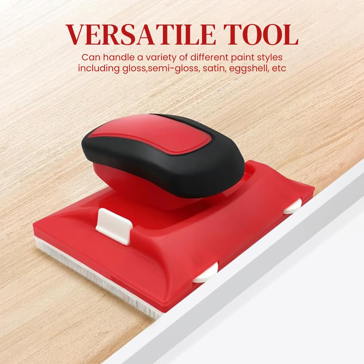 Serplex Paint Edger Tool with 12x9cm Sponge Brush and Ergonomic Handle for Walls | Ceiling Corners