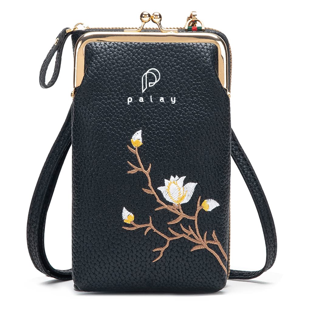 PALAY  Women Crossbody Phone Bags for Mobile Cell Phone Holder Pocket Wallet PU Leather Sling Wallet for Women Girls Ladies Mini Shoulder Bags with Credit Card Slots¡­