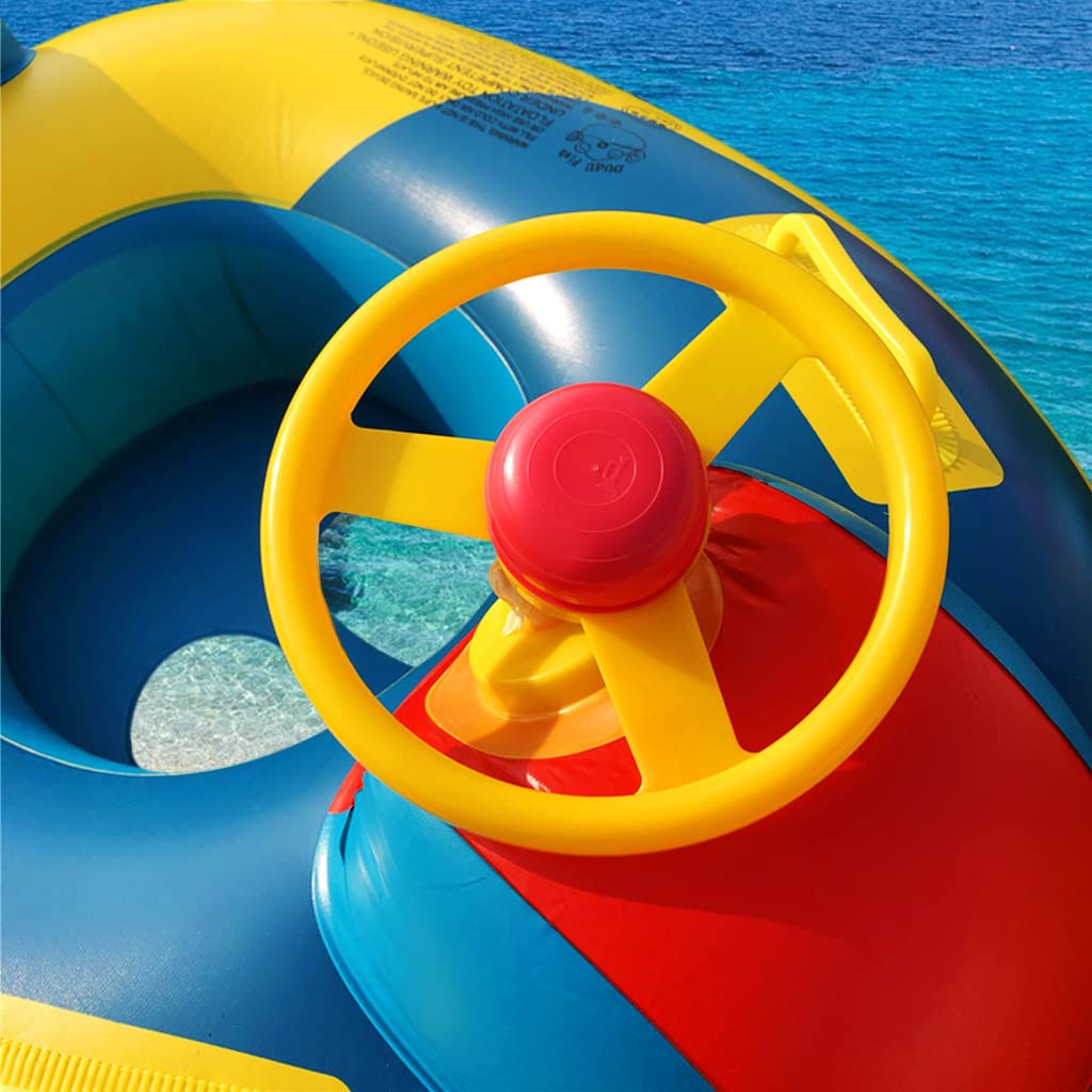 Proberos Baby Swimming Tube for Toddlers 72x65cm with Anti Flip Seat and Safe Handles | Thick PVC Pool Float for Kids Under 15kg