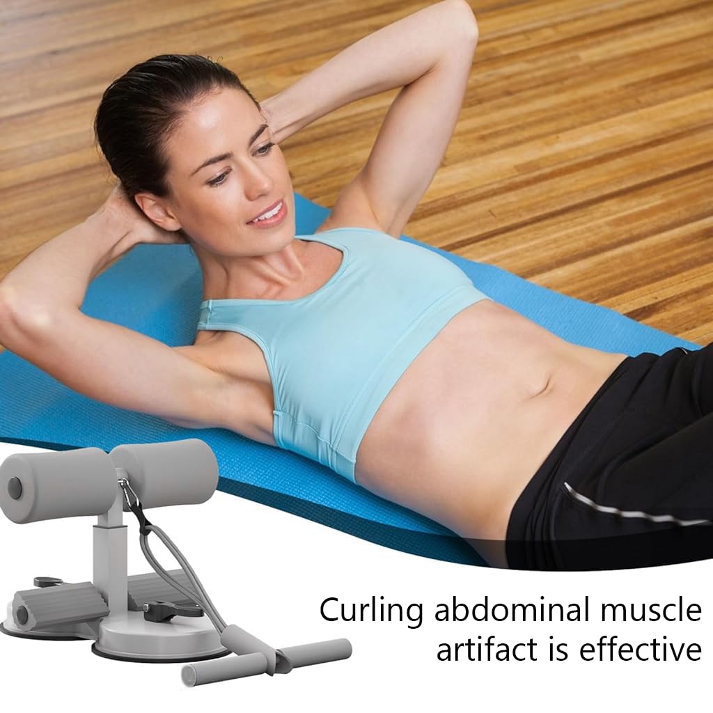 Proberos® Sit Up Equipment, Upgraded Sit-up Fitness Equipment Muscle Exercise Abdominal Device, Double Suction Cups Sit Up Assistant Fixed Foot Abdominal Muscle Trainer