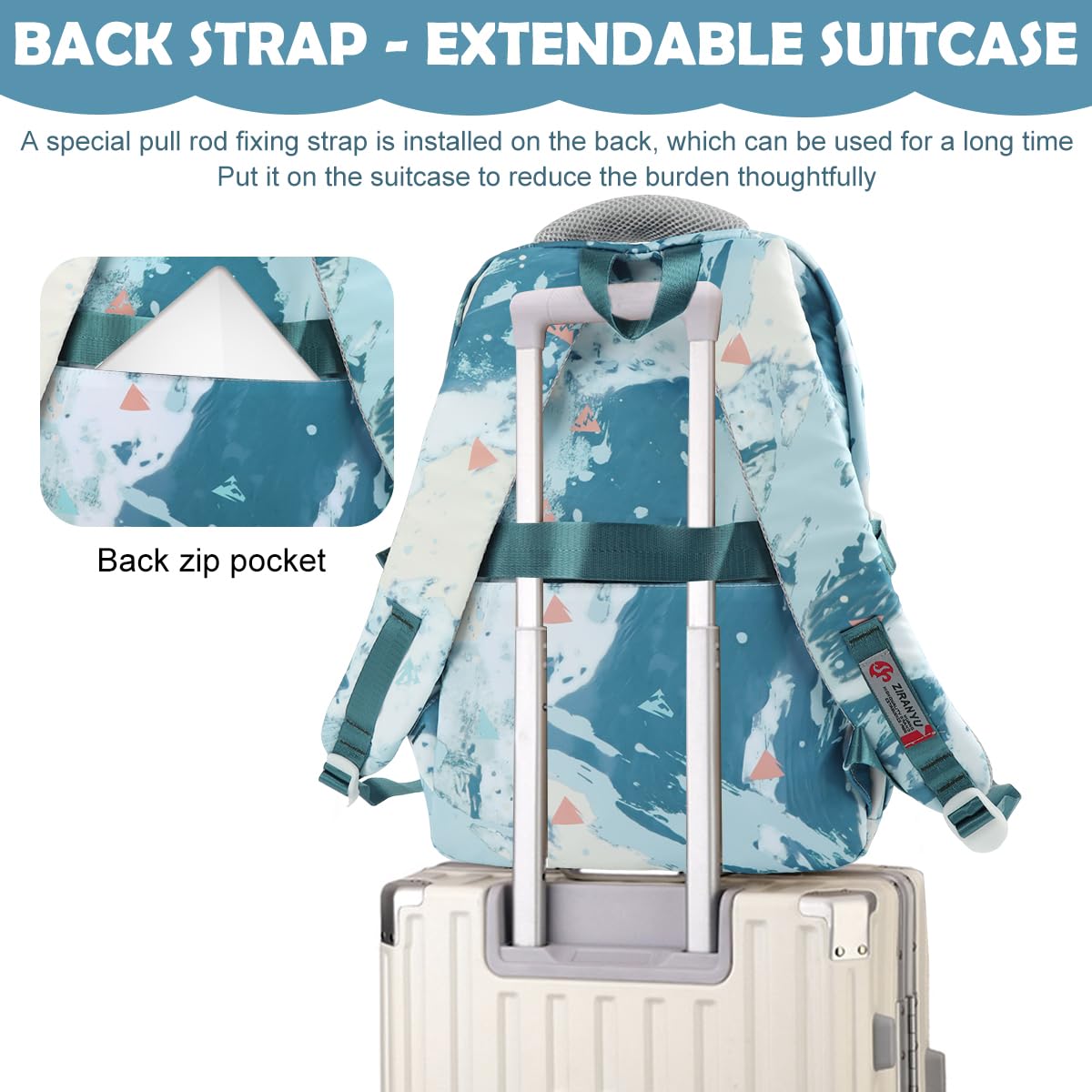 PALAY School Backpack for Kids with 13.3 in Laptop Compartment and Trolley Strap | Waterproof Oxford Cloth