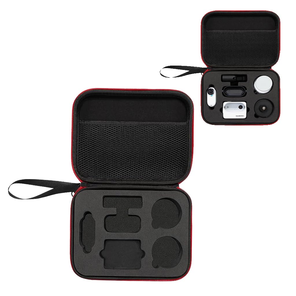 ZORBES EVA Hard Carrying Case for Insta360 Go 3, Waterproof Hard Case Carrying Case with Hand Strap Bag, Shockproof Protective Case for Insta 360 Go 3 Action Camera, Not Included Insta360 Go 3 Accessories