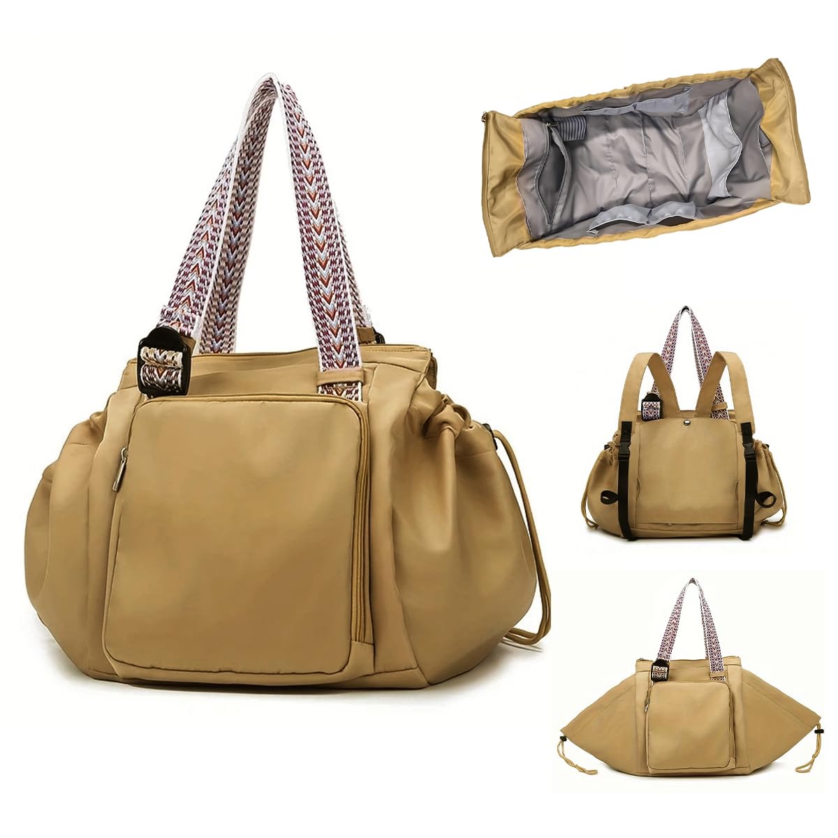 PALAY Backpack Bags for Women with 33x29x33 cm Capacity and 3-in-1 Transformable Design | Waterproof Oxford Cloth for Travel and Shopping