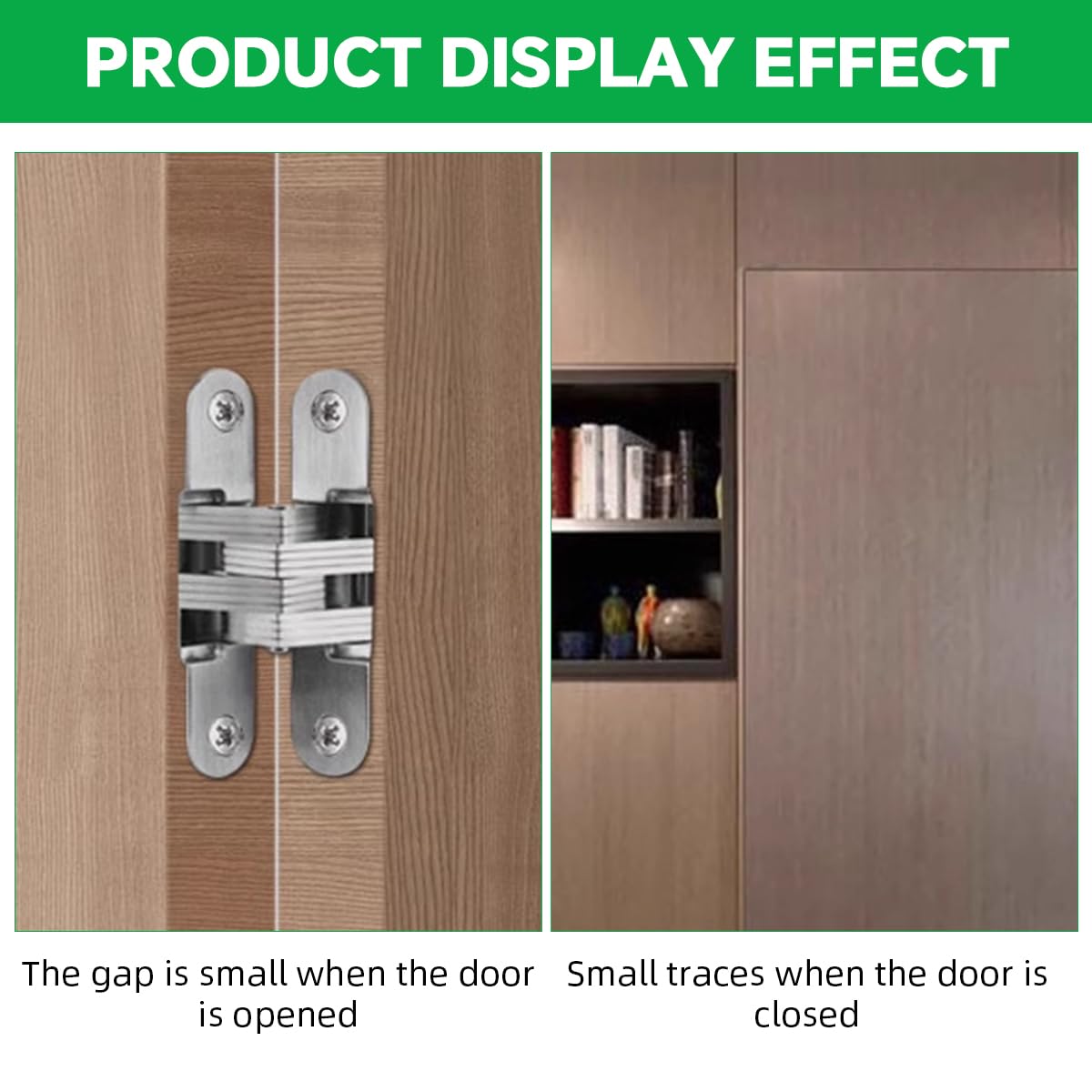 Serplex Hidden Door Hinges for 20mm Doors with 10KG Support and Quiet Concealed Design