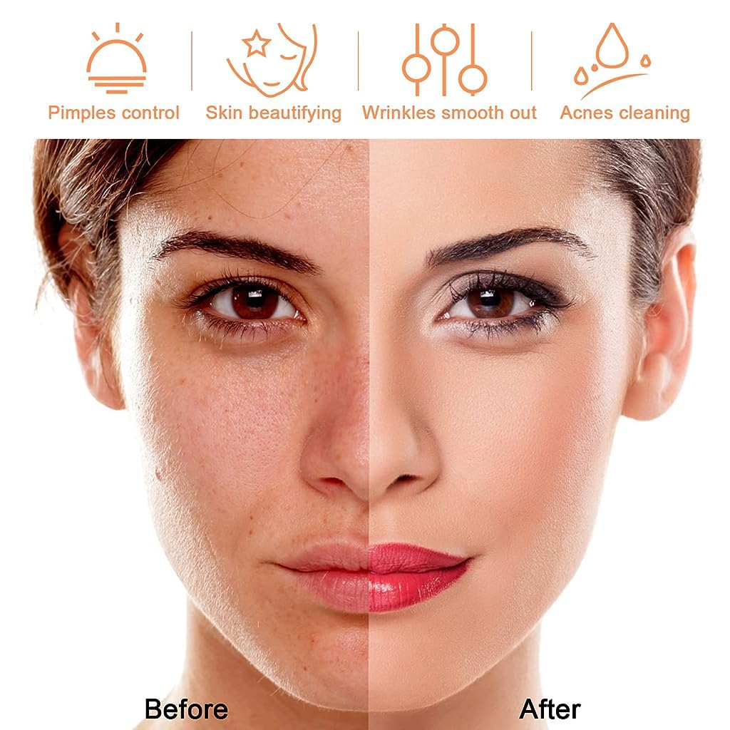 HANNEA Facial Massager for Women with 4 Glass Tubes featuring High Frequency Facial Wand | Portable Handheld Skin Care Machine