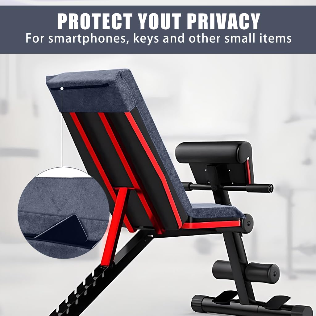 PROBEROS Gym Towel 47x19 for Workout and Yoga with Zipper Pocket | Quick Dry Microfibre