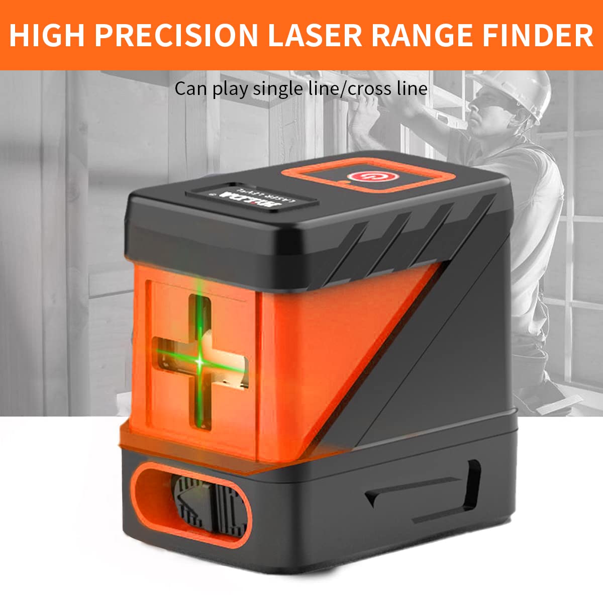 Serplex Laser Level for Construction with Self Leveling and Cross Line | Green 50ft Range