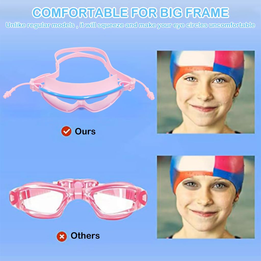 Optifit® Swimming Goggles for Kids with Ear Plugs