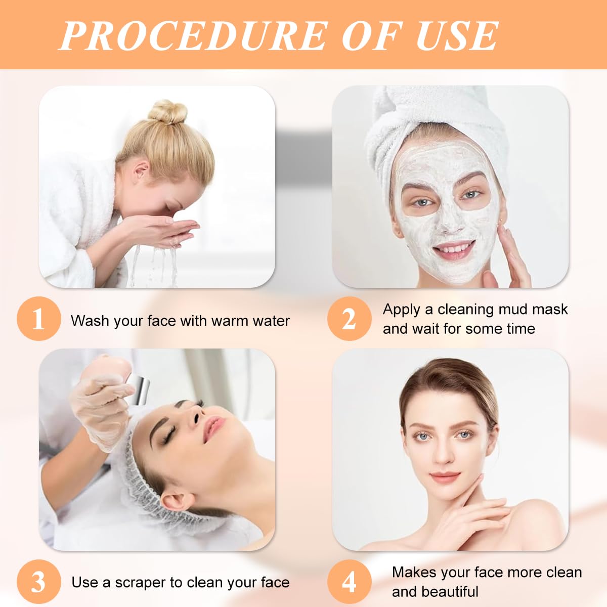 MAYCREATE Blackhead Remover Tool for Deep Cleansing with Heart Shaped Handle | 2 PCS Stainless Steel