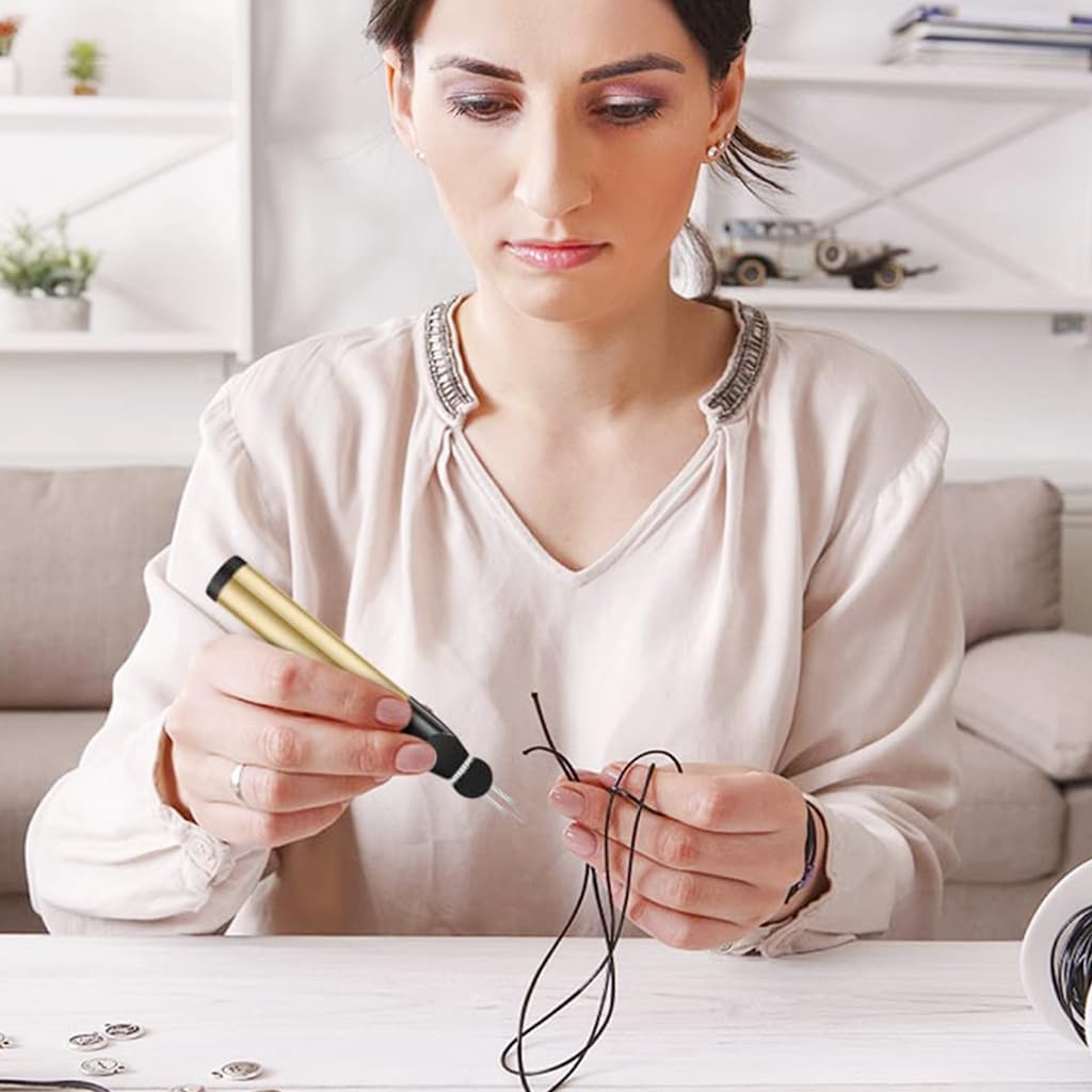 Supvox Thread Burner Tool for Jewelry Making with 1832°F Rapid Heating & Tungsten Tip Precision | Battery Operated Craft Cord Sealer