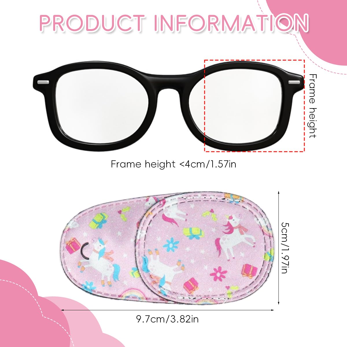 HANNEA Single Lens Cover for Kids with Slide In Removable Design and Soft Fabric | 8 Pcs