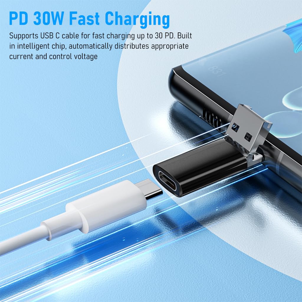 Zeitel Multi OTG Adapter for iPhone and Android featuring 30W fast charging | aluminum alloy plug and play converter