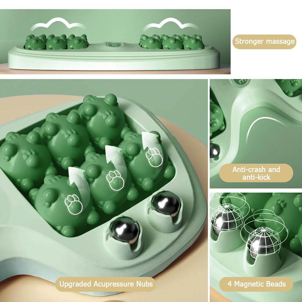 HANNEA Foot Massager Roller for Pain Relief with Acupressure Design 2PCS Green | Relaxation