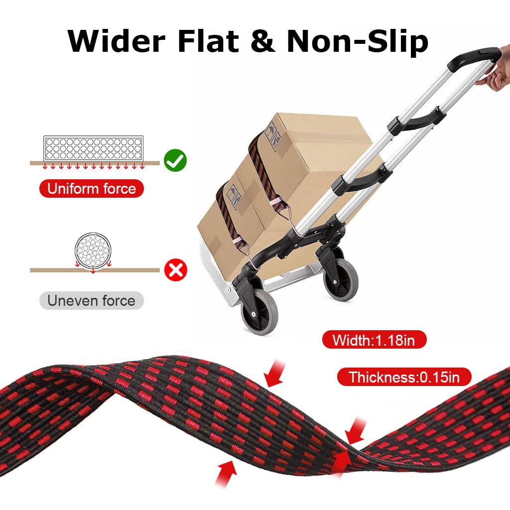 STHIRA Bungee Cord for Bike Luggage featuring Metal Hooks and 3.3ft High Elastic Straps | Ideal for Motorcycle Travel