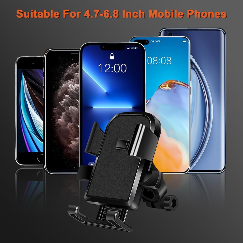 STHIRA Handlebar Phone Holder for Bike and Motorcycle featuring 4 Claw Grip fits 4.7–7.1 in phones