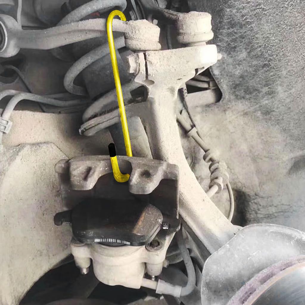 STHIRA Car Brake Caliper Hooks for Safe Brake Line Holding with Rubber Tips 8.07x1.8 in Rust‑Resistant Steel